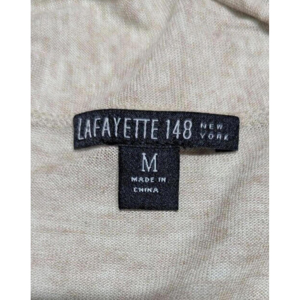 Lafayette 148 Light Wrap Cardigan Size Med New York Camel WorkWear Resort - Picture 6 of 8